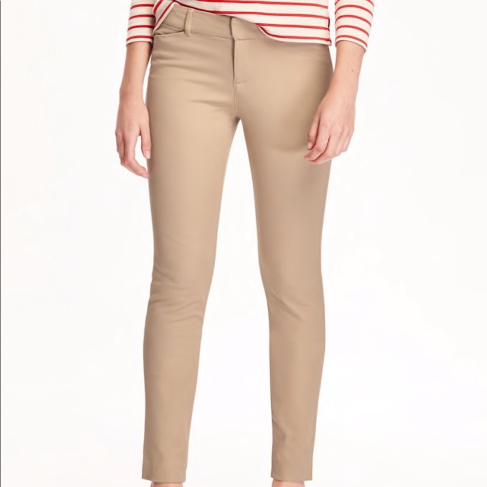 Old Navy Pixie Dress Pants Tan Khaki Stretch